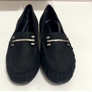 Mocassin loafers are super soft black new with original box size 8.5W